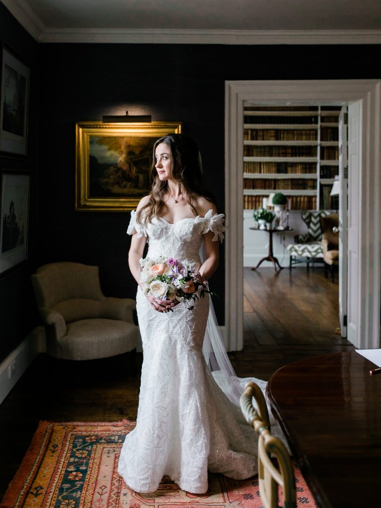 Bridal portrait at Iscoyd Park wedding venue photo