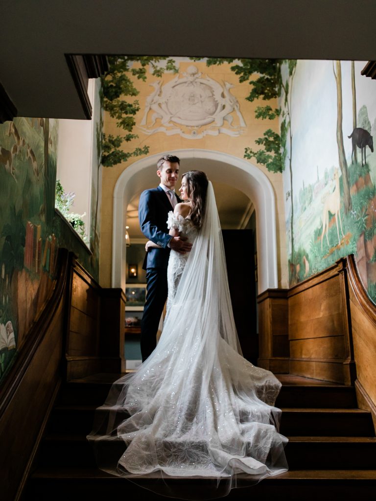 Wedding portraits at Iscoyd Park by Iscoyd Park recommended wedding supplier.