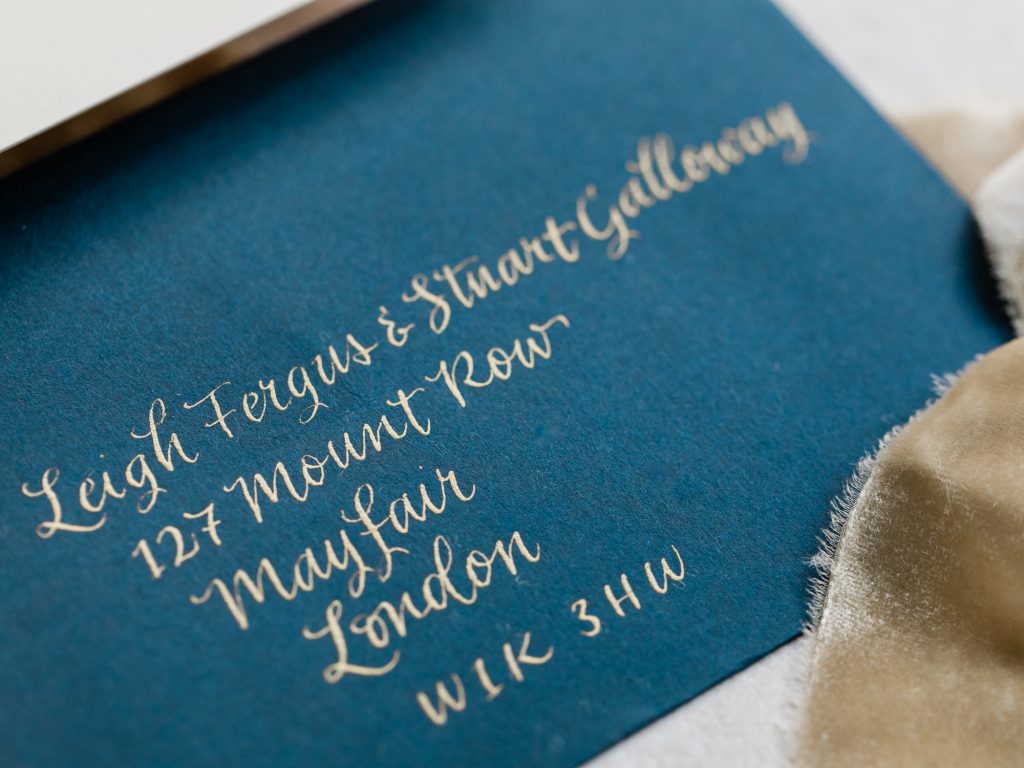 Wedding calligraphy and stationery by EYI Love Studios
