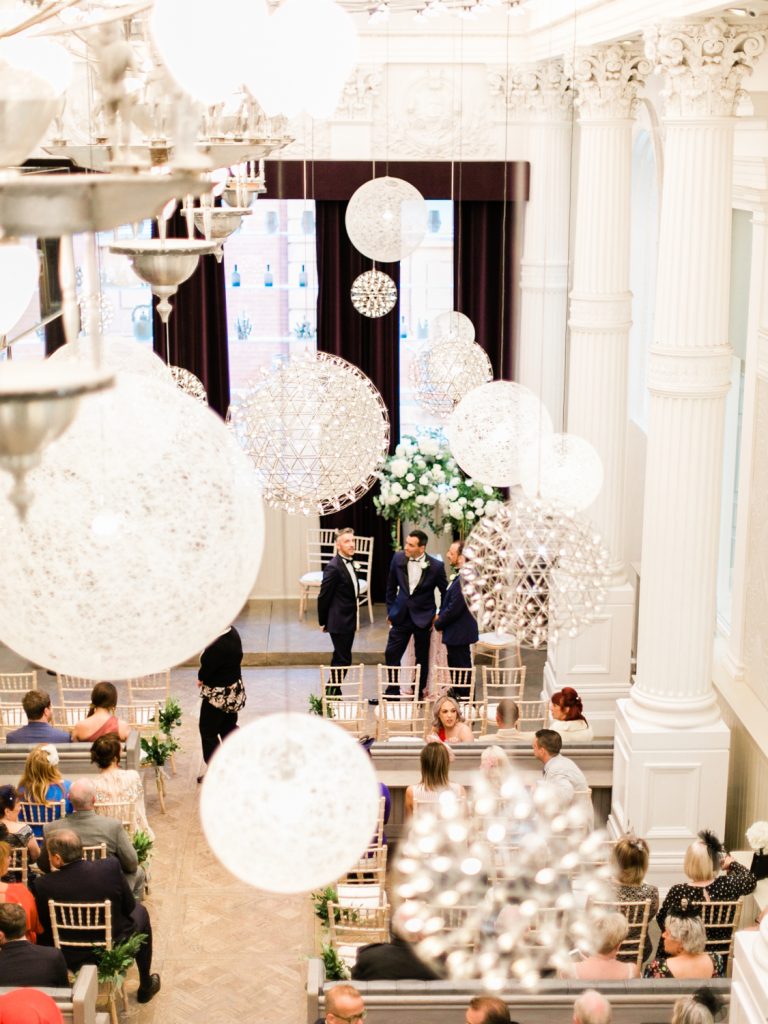 Wedding ceremony at The Corinthian Club, Scotland
