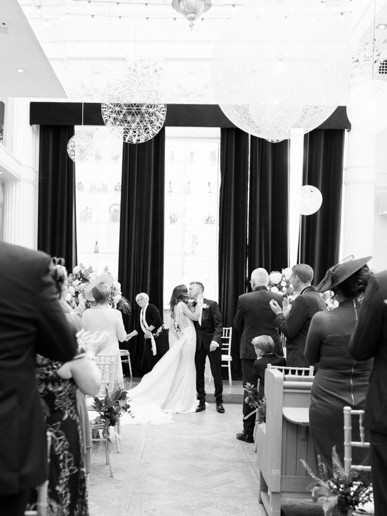 Wedding ceremony at The Corinthian Club, Scotland