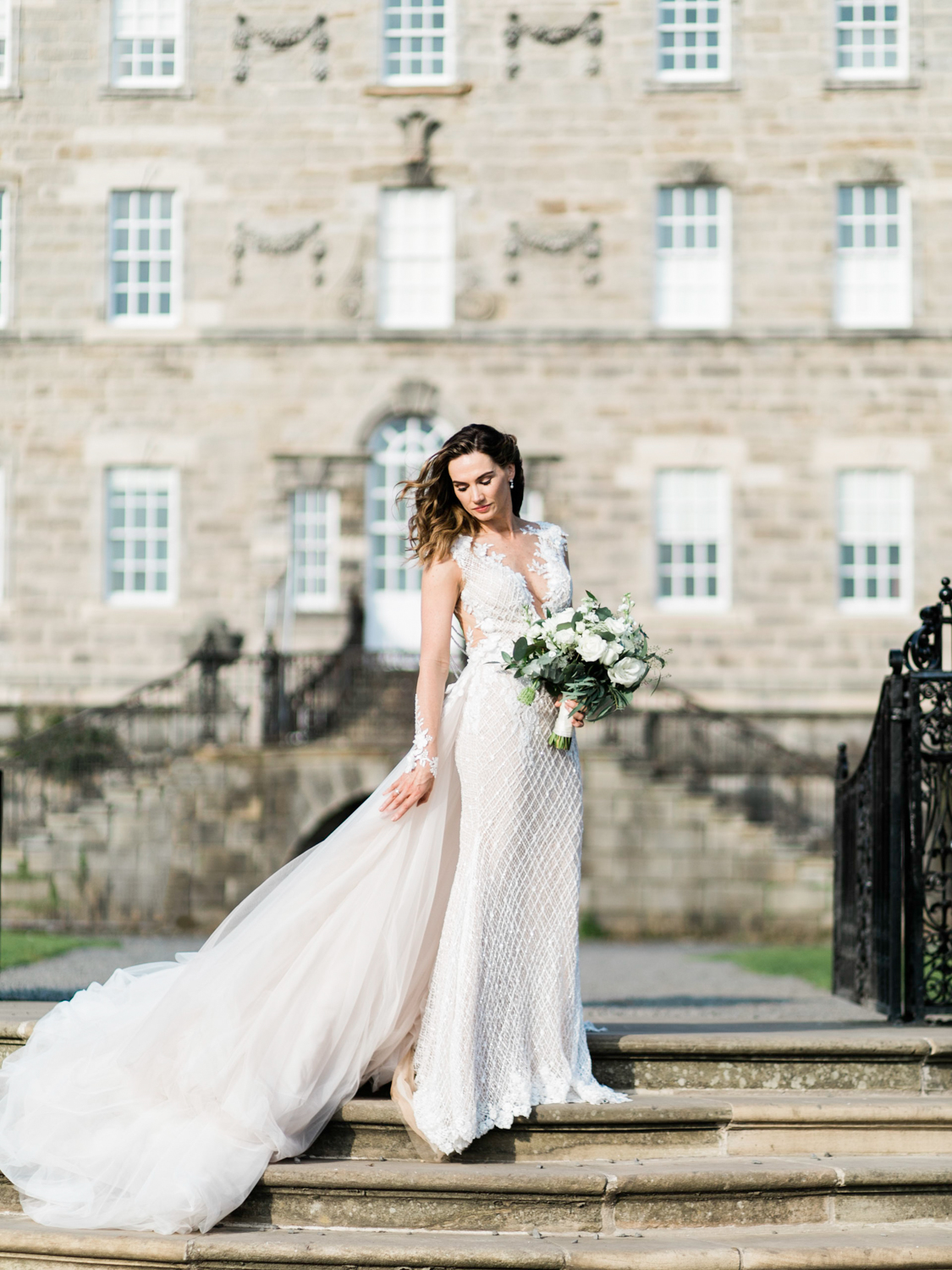 Luxury wedding with bride wearing Galia Lahav wedding dress