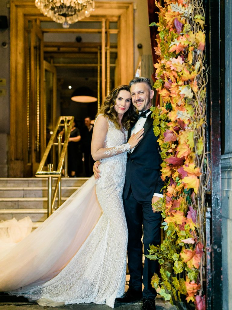 Glamourous wedding at The Corinthian Club