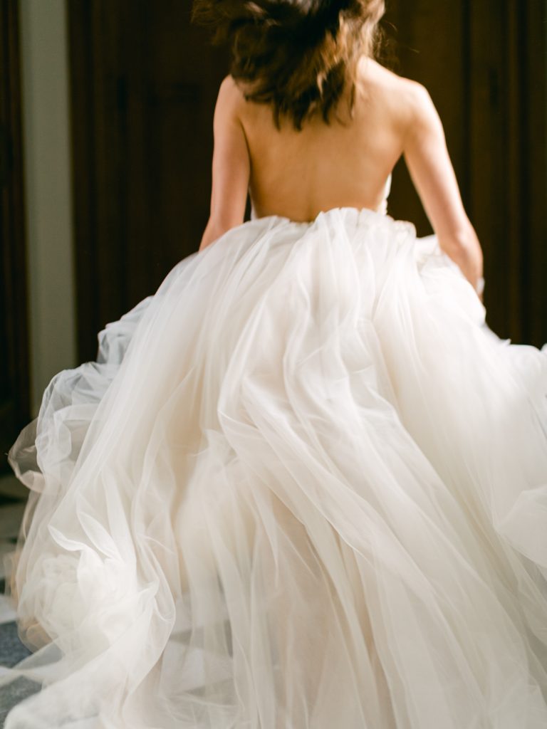 Alena Leena wedding gown at Hawkstone Hall.