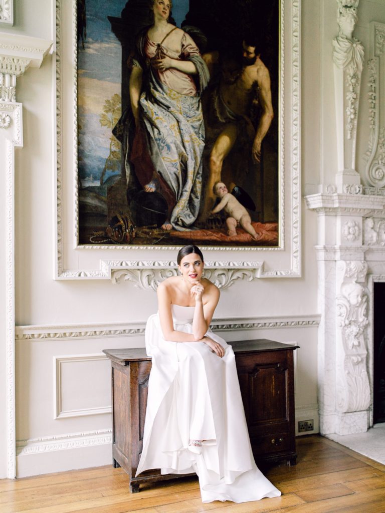 Halfpenny London Gown for a wedding at Hawkstone Hall.