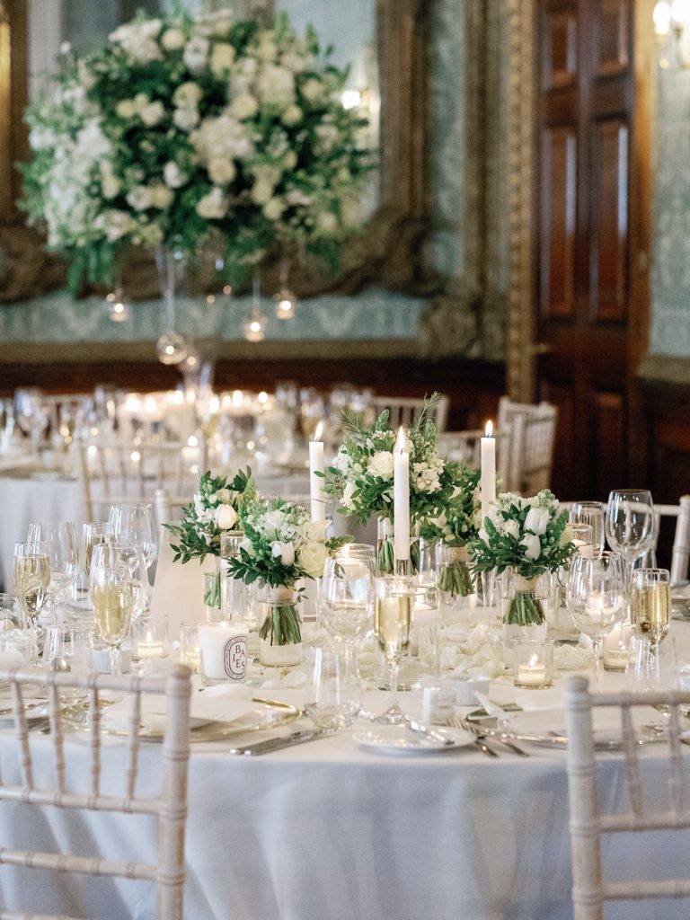 The Ballroom all set up for the wedding breakfast